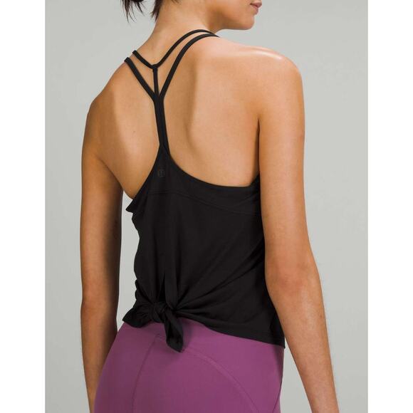 Lululemon Women's Modal-Silk Yoga Tank Top, Black, Size 10, EUC - Picture 2 of 8